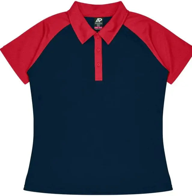 Aussie Pacific Manly Lady Polos 2318  Aussie Pacific NAVY/RED 6